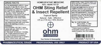 Sting Relief & Insect Repellent.jpg 4oz bottle label - Sting Relief Insect Repellent